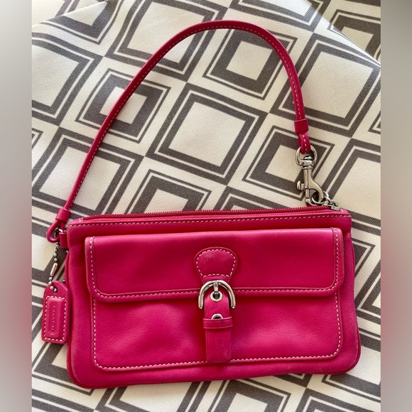 Coach wristlet in hot pink! - Picture 2 of 3